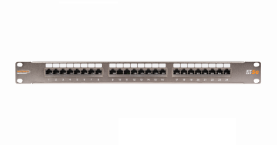 Экранированная патч-панель, 24 порта, 19, 1U, категория 5e 